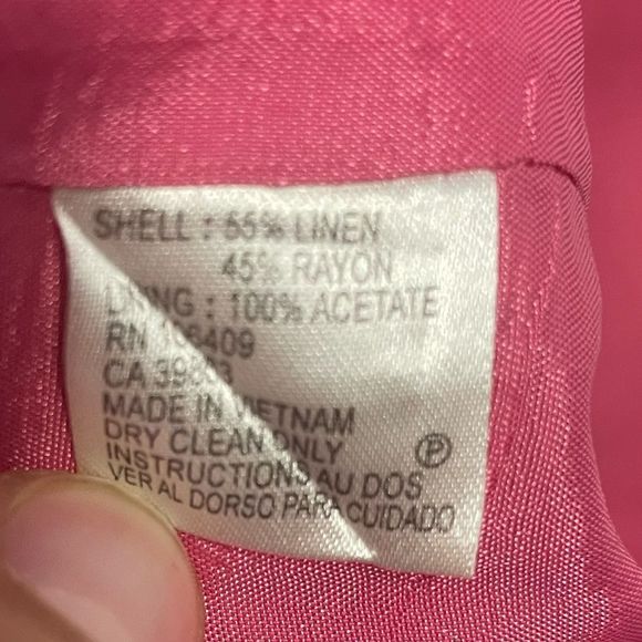 Isabella DeMarco Pink Linen Blend Dress - Picture 6 of 6